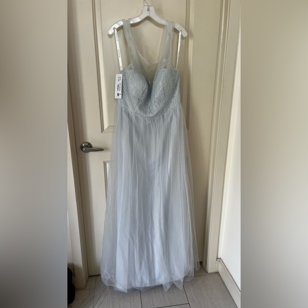 Azazie Floor-length Bridesmaid Dress in Mist
